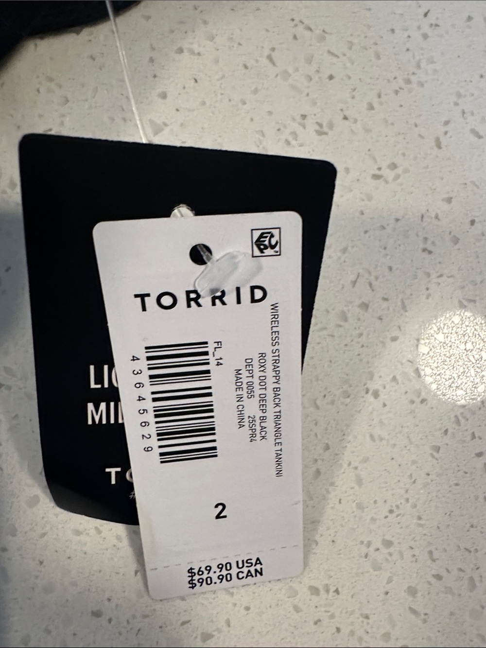 Torrid - Black Polka Dot Tankini - Picture 4 of 8